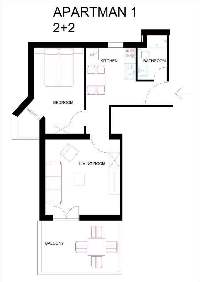 Apartments Bogdanic Krk I Krk Town Kültér fotó